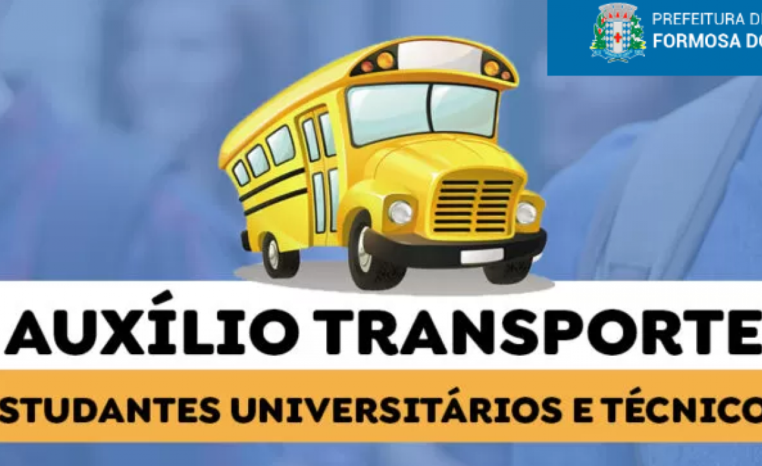 Inscrições para o Auxilio Transporte Universitário e Técnico Presencial 2025