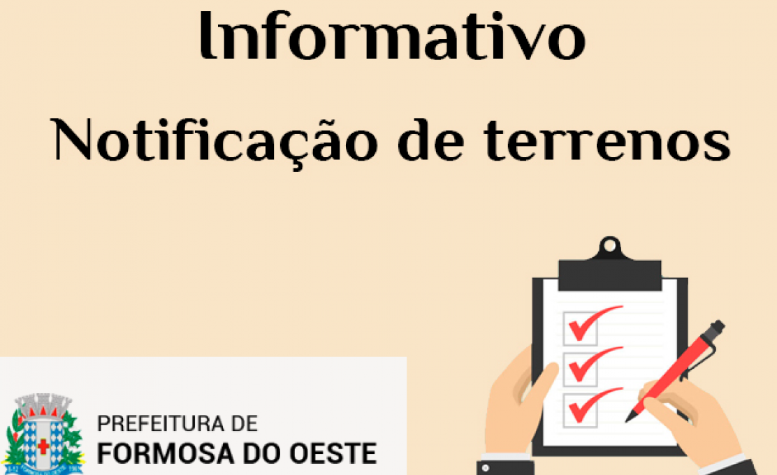 Prefeitura Notifica Proprietários para Limpeza de Terrenos em Formosa do Oeste