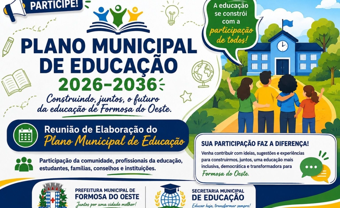 Formosa do Oeste inicia elaboração do Plano Municipal de Educação 2026–2036