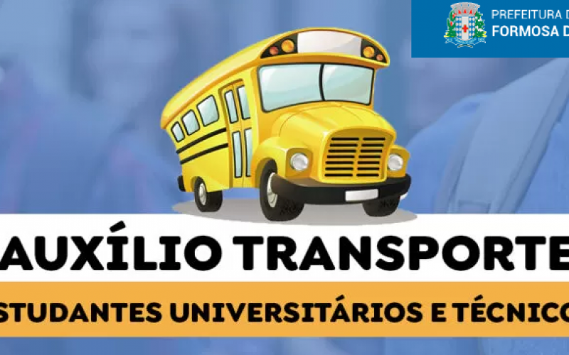 Inscrições para o Auxilio Transporte Universitário e Técnico Presencial 2025